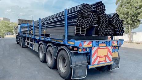 structural steel transport truck (1)